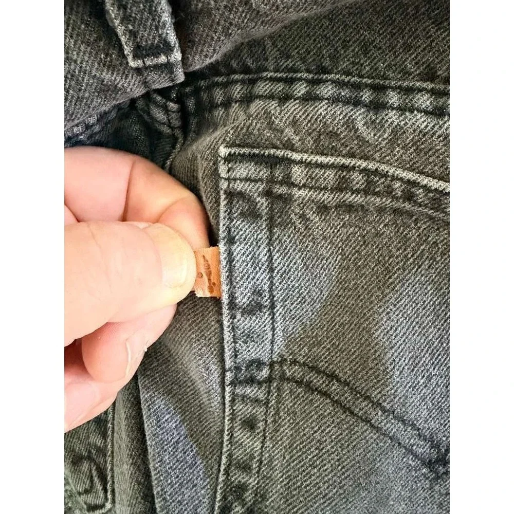 Vintage 80s Gray Levis Jeans Mens 34x29 549 Two Horse Brown‎ Tab Straight Leg